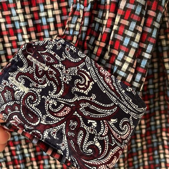 Robert Graham Men’s Small Shirt Button Down Collar Flip Cuffs Prints 100% Cotton - Picture 6 of 9